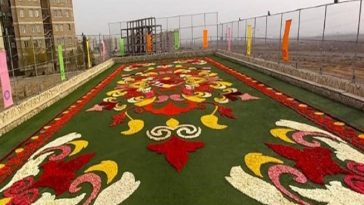 بزرگترین فرش سَرگل